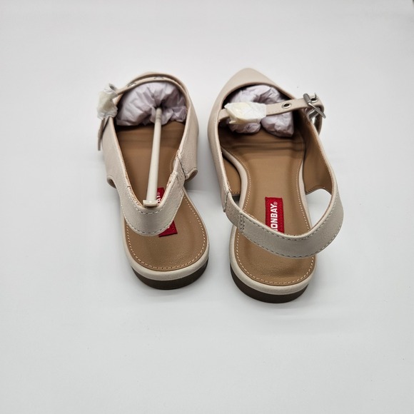 UNIONBAY Pamira Women's Oat Milk Pointed Toe Slingback Flats Size 8.5M - Picture 4 of 7